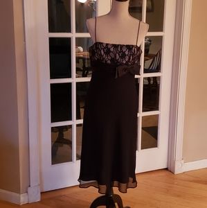 Jones Wear Black Cocktail Dress